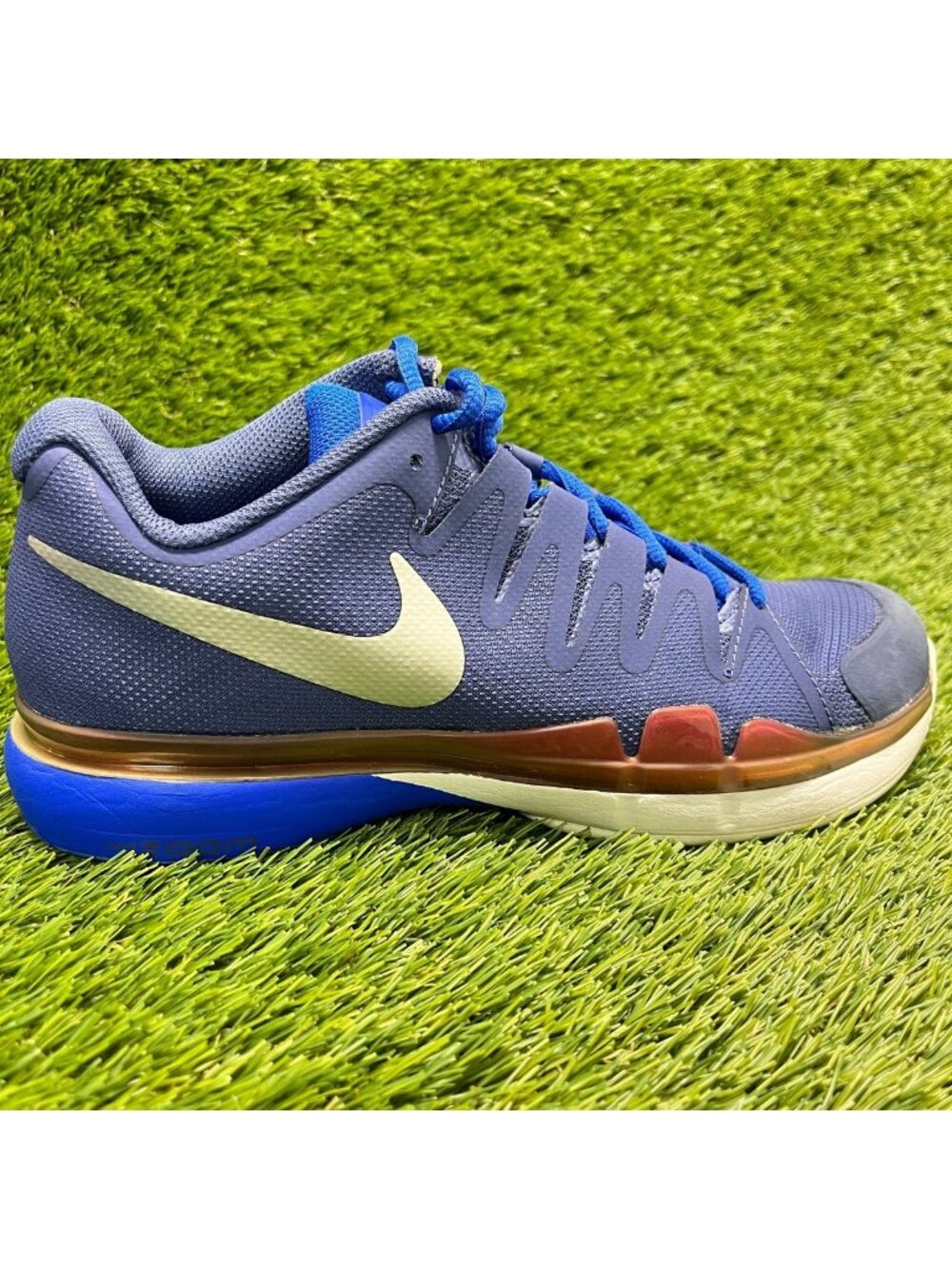 Nike Zoom Vapor 9.5 Tour Womens Size 8 Blue White Running Tennis Shoes Sneakers